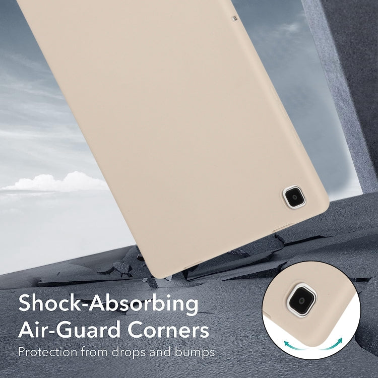 For Samsung Galaxy Tab A7 2020 / T500 Oil Spray Skin-friendly TPU Tablet Case(Milk White) by bashfashion