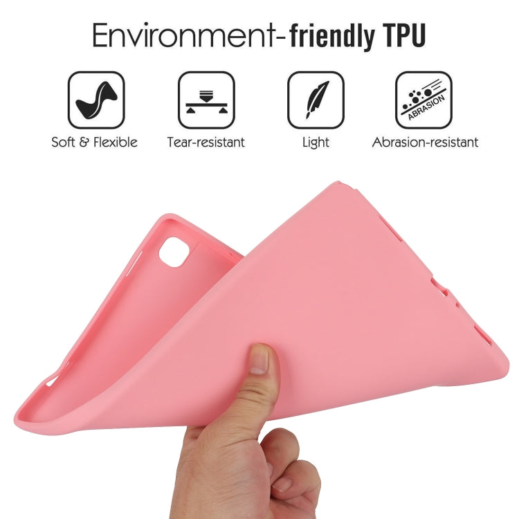 For Samsung Galaxy Tab A7 Lite / T220 Oil Spray Skin-friendly TPU Tablet Case(Pink) by bashfashion