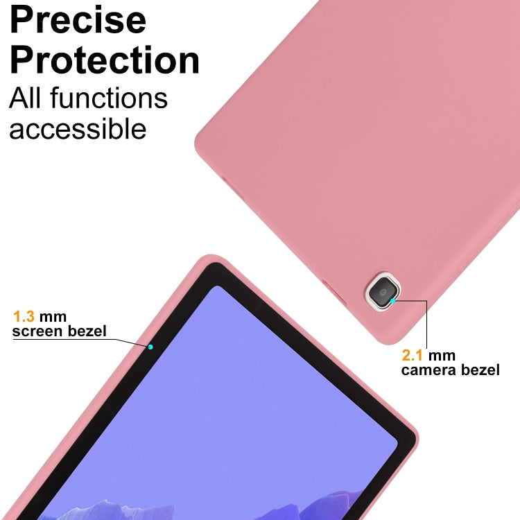 For Samsung Galaxy Tab A7 Lite / T220 Oil Spray Skin-friendly TPU Tablet Case(Pink) by bashfashion