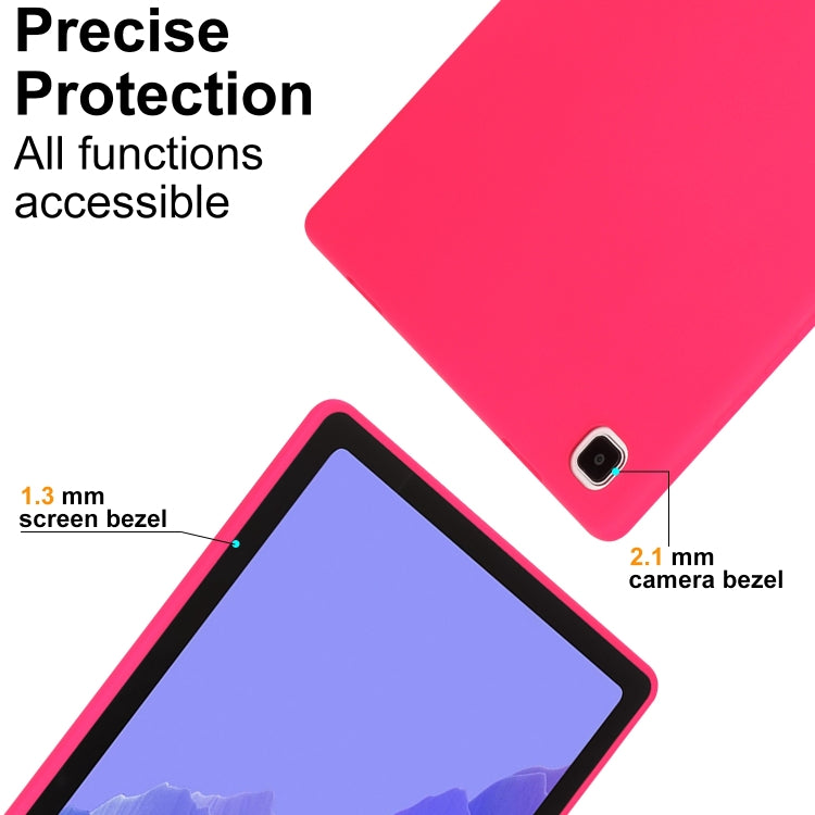 For Samsung Galaxy Tab A7 Lite / T220 Oil Spray Skin-friendly TPU Tablet Case(Rose Red) by bashfashion