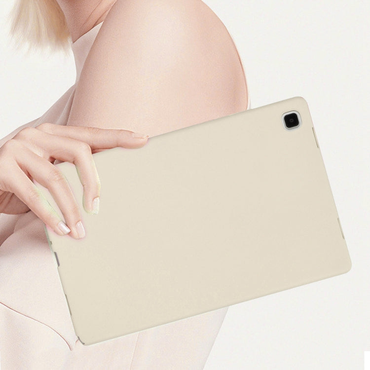 For Samsung Galaxy Tab A7 Lite / T220 Oil Spray Skin-friendly TPU Tablet Case(Milk White) by bashfashion