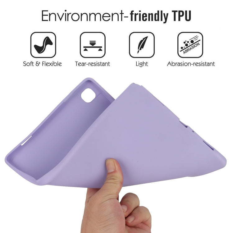 For Samsung Galaxy Tab A7 Lite / T220 Oil Spray Skin-friendly TPU Tablet Case(Purple) by bashfashion