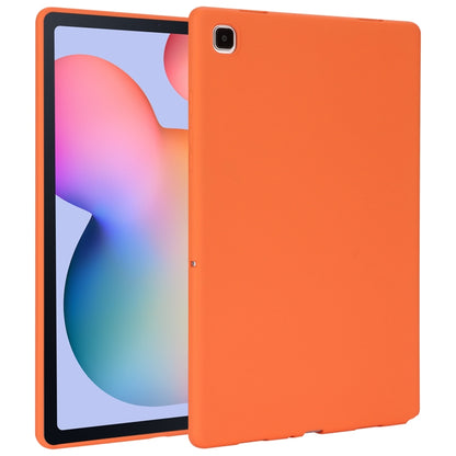 For Samsung Galaxy Tab S6 Lite P610 Oil Spray Skin-friendly TPU Tablet Case(Orange) by bashfashion
