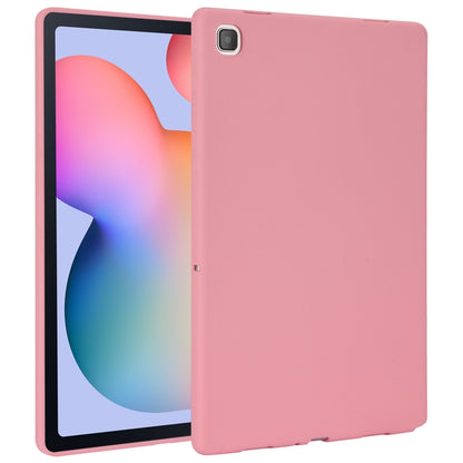 For Samsung Galaxy Tab S6 Lite P610 Oil Spray Skin-friendly TPU Tablet Case(Pink) by bashfashion