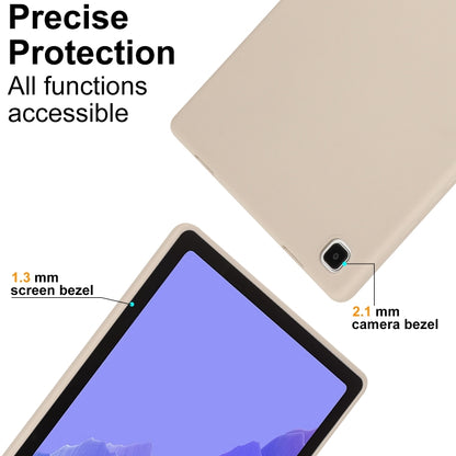 For Samsung Galaxy Tab S6 Lite P610 Oil Spray Skin-friendly TPU Tablet Case(Milk White) by bashfashion