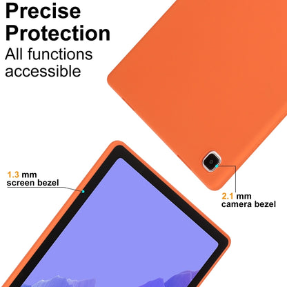 For Samsung Galaxy Tab S7 / S8 Oil Spray Skin-friendly TPU Tablet Case(Orange) by bashfashion