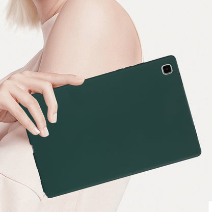 For Samsung Galaxy Tab S7 / S8 Oil Spray Skin-friendly TPU Tablet Case(Deep Green) by bashfashion