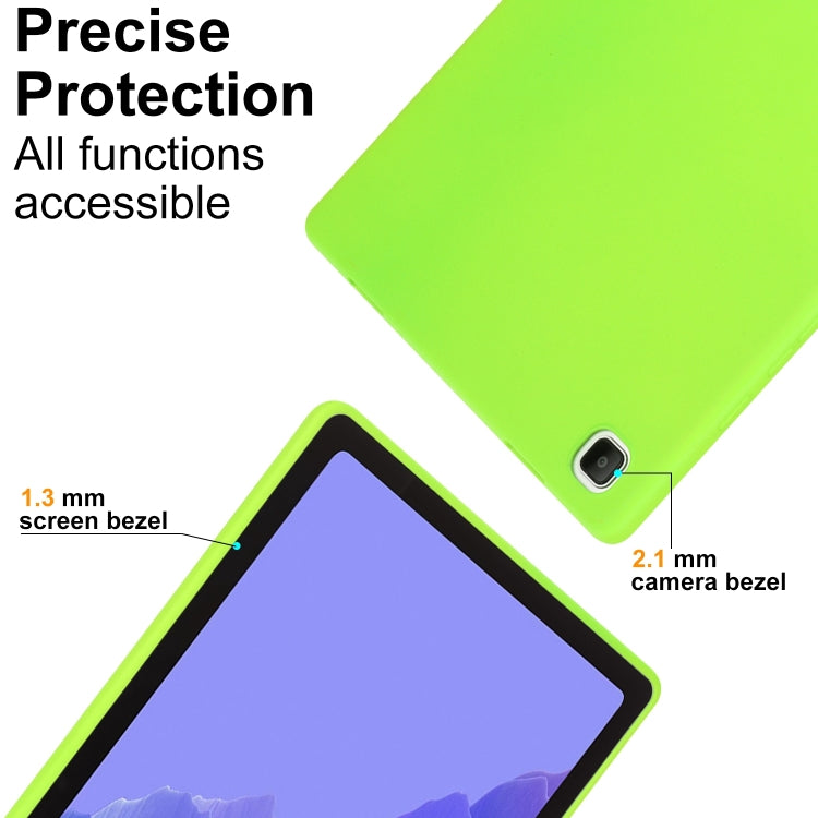 For Samsung Galaxy Tab S7 / S8 Oil Spray Skin-friendly TPU Tablet Case(Fluorescent Green) by bashfashion