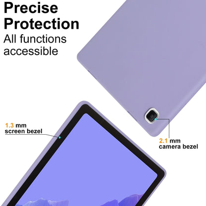 For Samsung Galaxy Tab S7 / S8 Oil Spray Skin-friendly TPU Tablet Case(Purple) by bashfashion