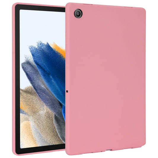 For Samsung Galaxy Tab A8 X200 Oil Spray Skin-friendly TPU Tablet Case(Pink) by bashfashion