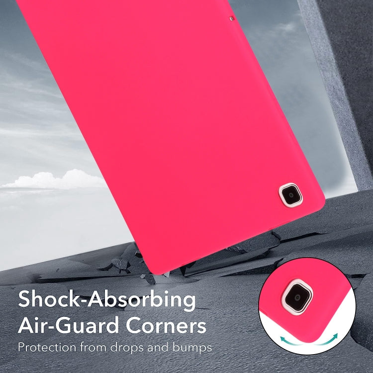 For Samsung Galaxy Tab A8 X200 Oil Spray Skin-friendly TPU Tablet Case(Rose Red) by bashfashion