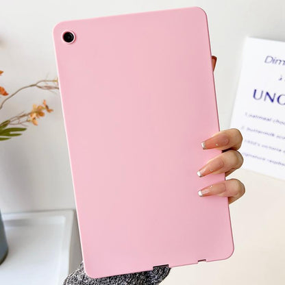 For Samsung Galaxy Tab A9 2023 X110-X115 Oil Spray Skin-friendly TPU Tablet Case(Pink) by bashfashion