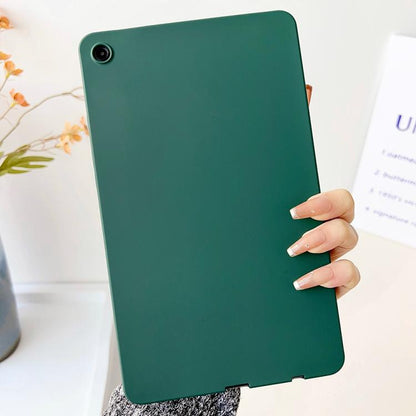 For Samsung Galaxy Tab A9+ 2023 X210 Oil Spray Skin-friendly TPU Tablet Case(Deep Green) by bashfashion