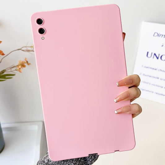 For Samsung Galaxy Tab S9+ / S9 FE+ / S10+ Oil Spray Skin-friendly TPU Tablet Case(Pink) by bashfashion
