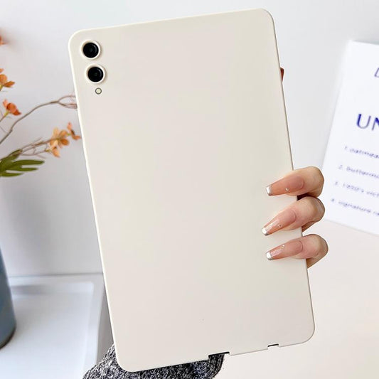 For Samsung Galaxy Tab S9+ / S9 FE+ / S10+ Oil Spray Skin-friendly TPU Tablet Case(Milk White) by bashfashion