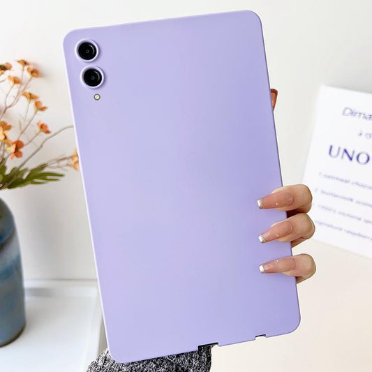 For Samsung Galaxy Tab S9+ / S9 FE+ / S10+ Oil Spray Skin-friendly TPU Tablet Case(Purple) by bashfashion