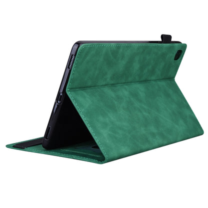 For Samsung Galaxy Tab A9+ / A11+ Splicing Shockproof Leather Tablet Case(Green) by bashfashion