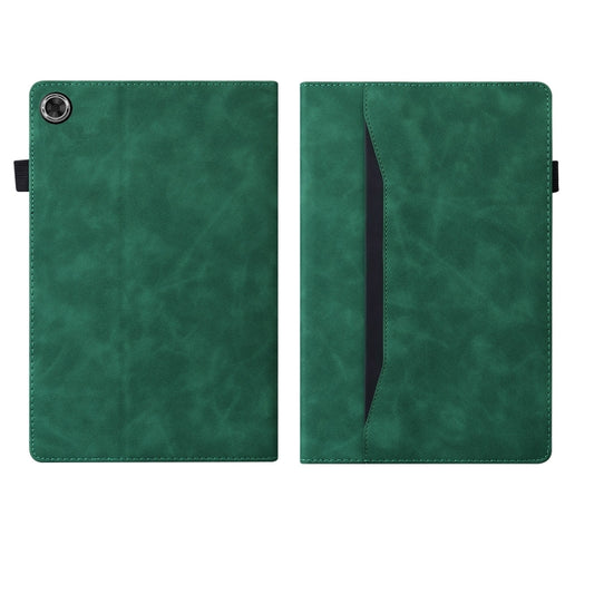 For Samsung Galaxy Tab A9 / A11 Splicing Shockproof Leather Tablet Case(Green) by bashfashion