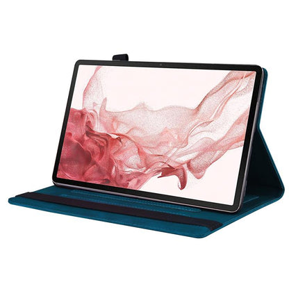 For Samsung Galaxy Tab S10 FE+ Splicing Shockproof Leather Tablet Case(Blue) by bashfashion