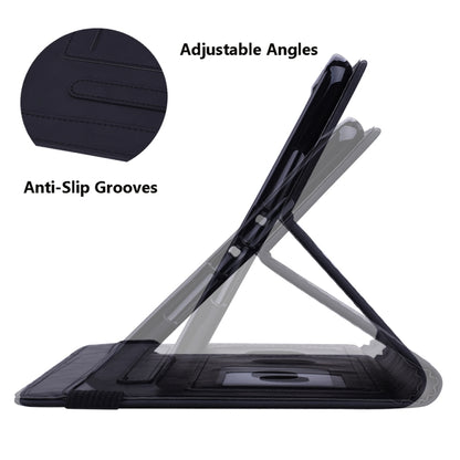 For Samsung Galaxy Tab A11+ / A9+ Calf Texture Embossed Leather Tablet Case(Black) by bashfashion