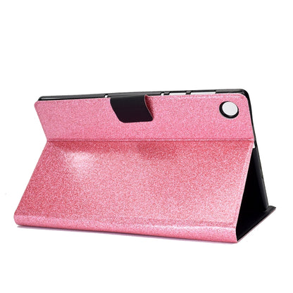 For Samsung Galaxy Tab A11+ / A9+ Glitter Powder Leather Tablet Case with Sleep / Wake-up Function(Pink) by bashfashion