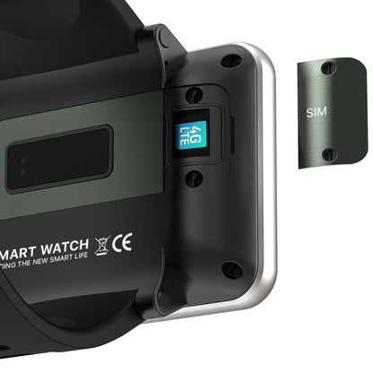 DM100 2.86 inch IPS Full Screen Smart Sport Watch, Support Independent Card Insertion / Multiple Sports Modes / Heart Rate Monitoring / Step Counting, Memory:RAM 3GB+ROM 32GB(Tarnish) by bashfashion