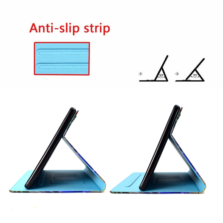 For Samsung Galaxy Tab A11+ / A9+ Coloured Drawing Stitching Flip PU Tablet Case with Sleep / Wake-up Function(Green Butterfly) by bashfashion