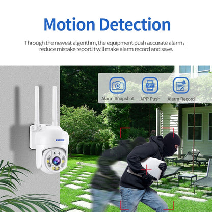 ESCAM TV114 4MP WiFi Camera Support Two-Way Voice & Night Vision & Motion Detection, Specification:EU Plug by ESCAM