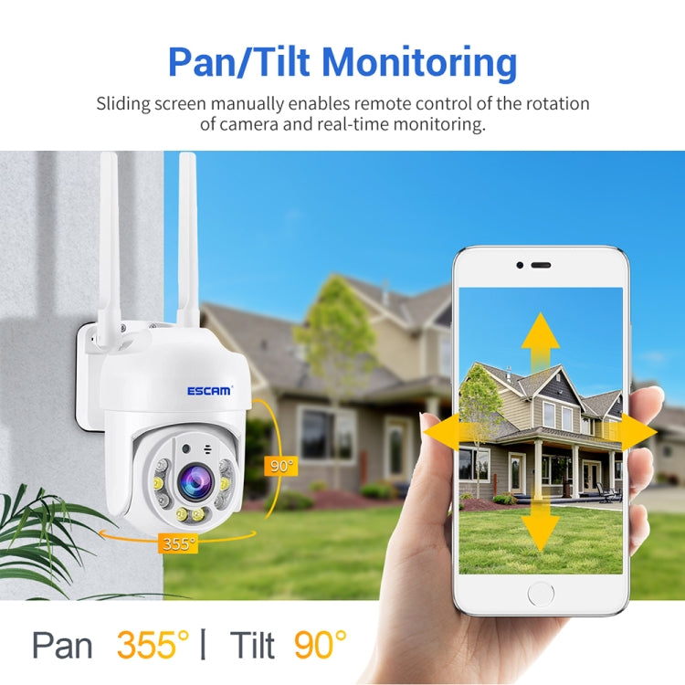 ESCAM TV114 4MP WiFi Camera Support Two-Way Voice & Night Vision & Motion Detection, Specification:EU Plug by ESCAM