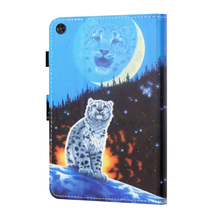 For Samsung Galaxy Tab A11+ / A9+ Coloured Drawing Stitching Flip PU Tablet Case with Sleep / Wake-up Function(Double Shadow Tiger) by bashfashion