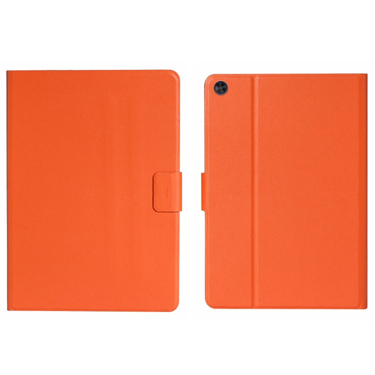 For Samsung Galaxy Tab A11+ / A9+ Pure Color PU Tablet Case with Sleep / Wake-up Function(Orange) by bashfashion