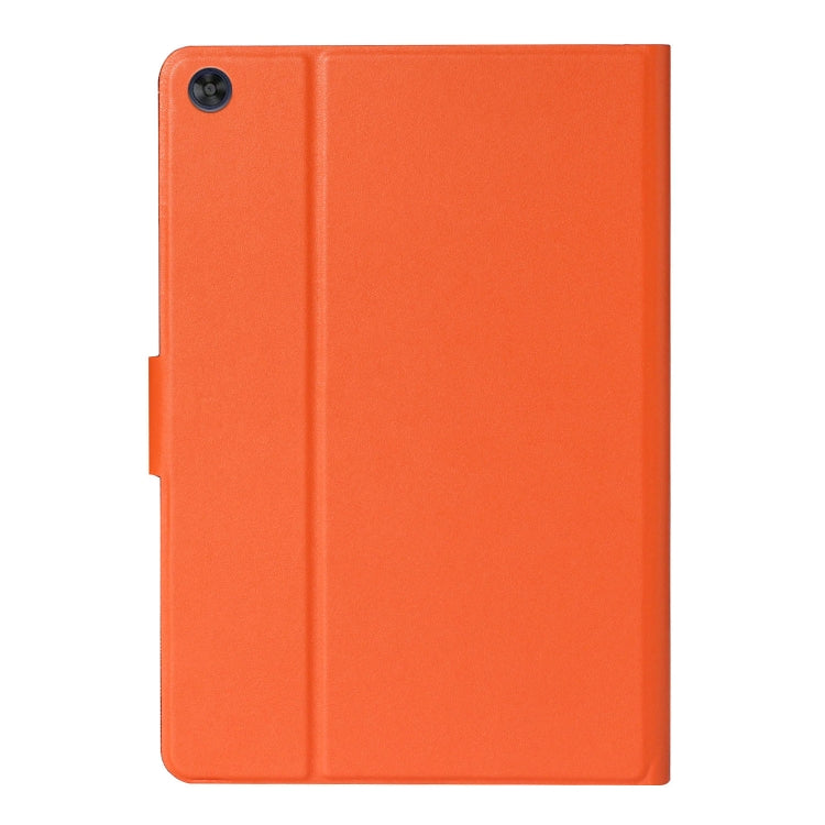 For Samsung Galaxy Tab A11+ / A9+ Pure Color PU Tablet Case with Sleep / Wake-up Function(Orange) by bashfashion