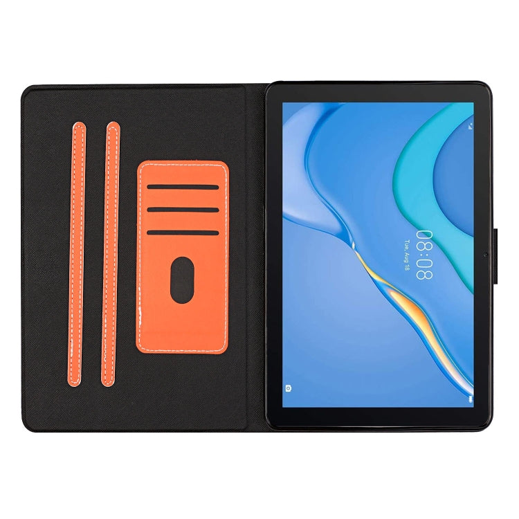 For Samsung Galaxy Tab A11+ / A9+ Pure Color PU Tablet Case with Sleep / Wake-up Function(Orange) by bashfashion