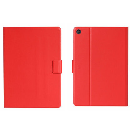 For Samsung Galaxy Tab A11 / A9 Pure Color PU Tablet Case with Sleep / Wake-up Function(Red) by bashfashion