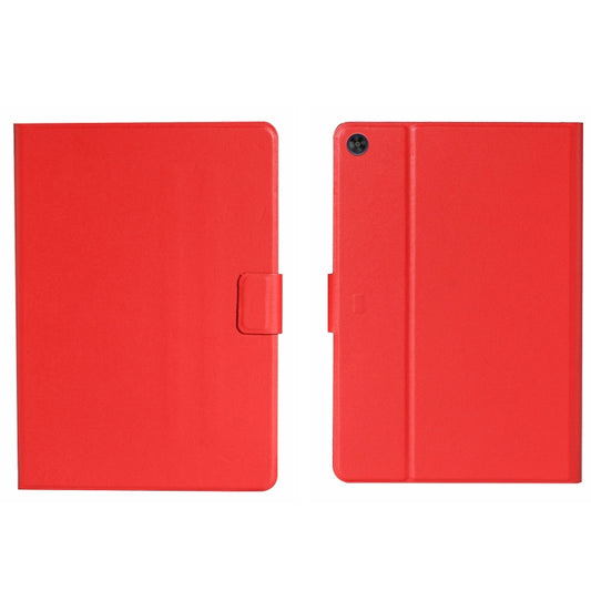 For Samsung Galaxy Tab A11 / A9 Pure Color PU Tablet Case with Sleep / Wake-up Function(Red) by bashfashion