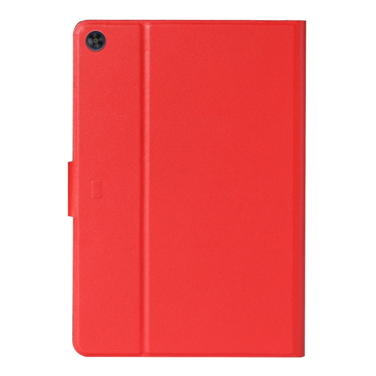 For Samsung Galaxy Tab A11 / A9 Pure Color PU Tablet Case with Sleep / Wake-up Function(Red) by bashfashion