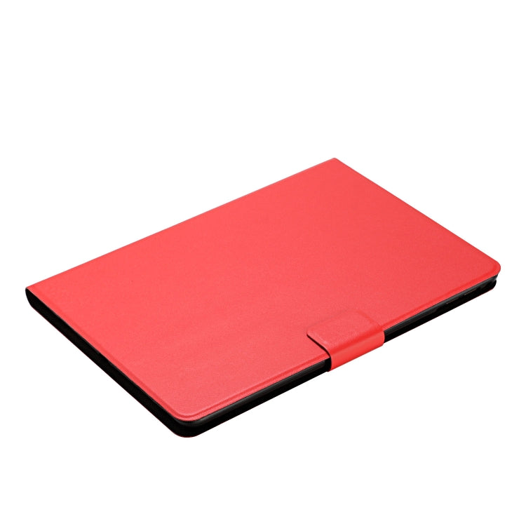 For Samsung Galaxy Tab A11 / A9 Pure Color PU Tablet Case with Sleep / Wake-up Function(Red) by bashfashion