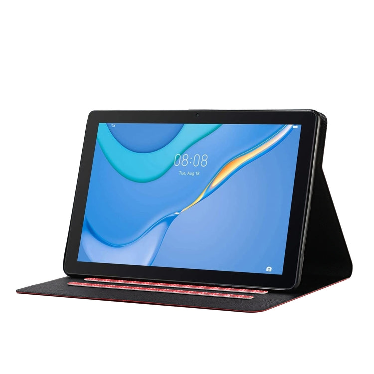 For Samsung Galaxy Tab A11 / A9 Pure Color PU Tablet Case with Sleep / Wake-up Function(Red) by bashfashion