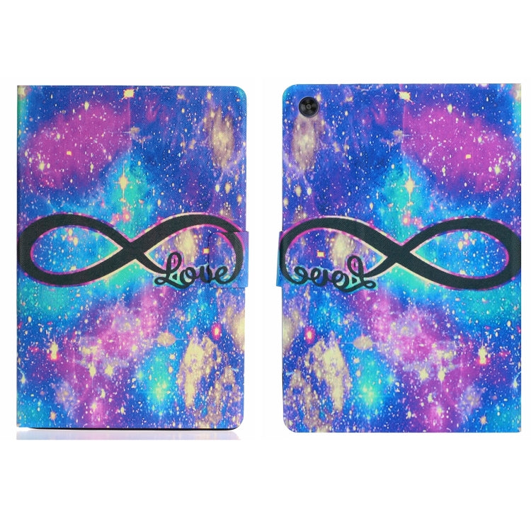 For Samsung Galaxy Tab A11+ / A9+ Voltage Coloured Drawing Smart PU Tablet Case with Sleep / Wake-up Function(LOVE) by bashfashion