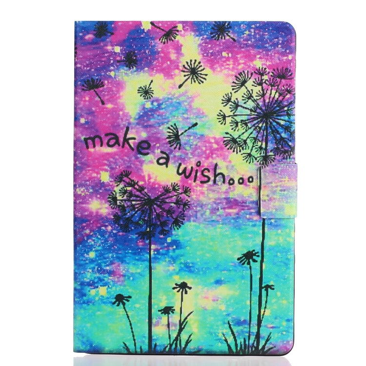 For Samsung Galaxy Tab A11 / A9 Voltage Coloured Drawing Smart PU Tablet Case with Sleep / Wake-up Function(Dandelion) by bashfashion