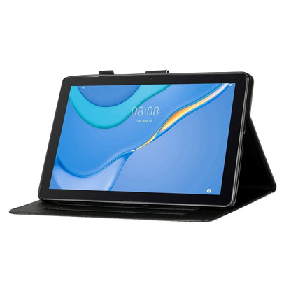 For Samsung Galaxy Tab A11 / A9 Glitter Powder Smart PU Tablet Case with Sleep / Wake-up Function(Pink) by bashfashion