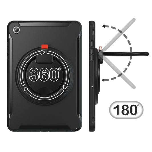 For Samsung Galaxy Tab A9+ / Tab A11+ Shockproof TPU + PC Protective Tablet Case(Black) by bashfashion