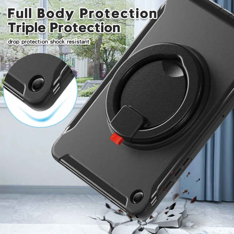 For Samsung Galaxy Tab A9+ / Tab A11+ Shockproof TPU + PC Protective Tablet Case(Black) by bashfashion