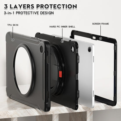 For Samsung Galaxy Tab A9+ / Tab A11+ Shockproof TPU + PC Protective Tablet Case(Black) by bashfashion