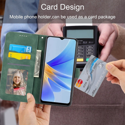 For iPhone 16e Dierfeng Dream Line TPU Hybrid PU Leather Phone Case(Green) by bashfashion