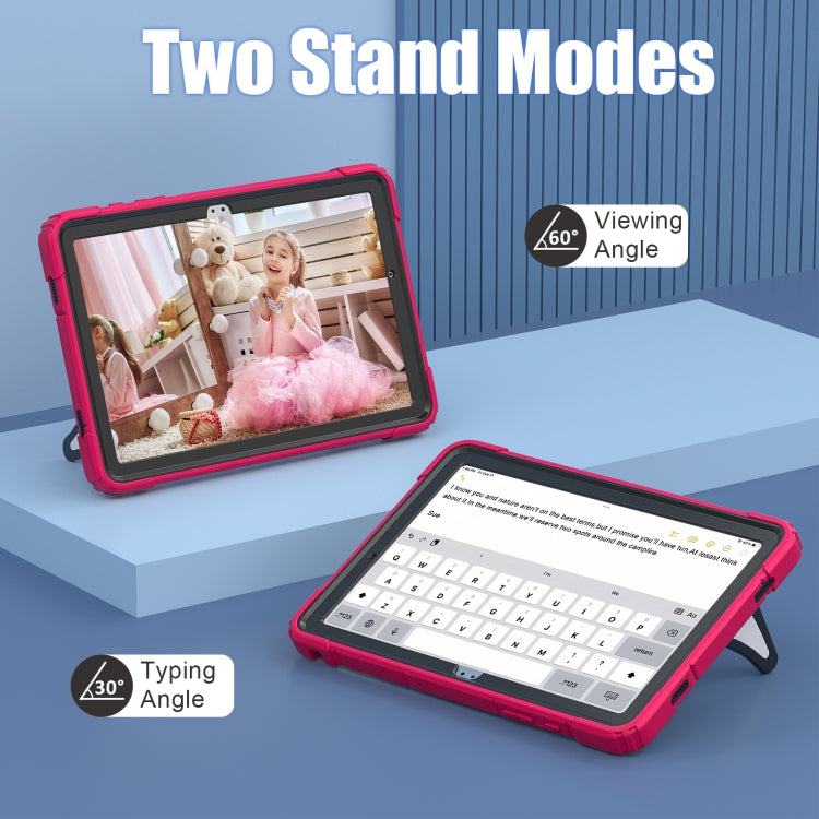 For Samsung Galaxy Tab A11+ / A9+ Spider Silicone Hybrid PC Shockproof Tablet Case(Strawberry Black) by bashfashion