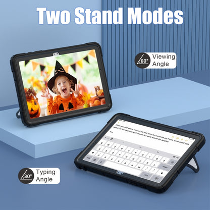 For Samsung Galaxy Tab A11+ / A9+ Spider Silicone Hybrid PC Shockproof Tablet Case(Black) by bashfashion