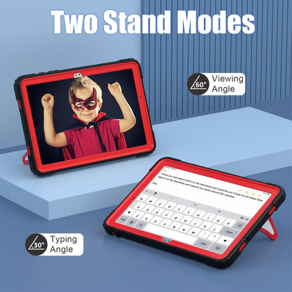 For Samsung Galaxy Tab A11+ / A9+ Spider Silicone Hybrid PC Shockproof Tablet Case(Black Red) by bashfashion