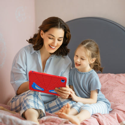 For Samsung Galaxy Tab A11+ / A9+ Spider Silicone Hybrid PC Shockproof Tablet Case(Red Blue) by bashfashion