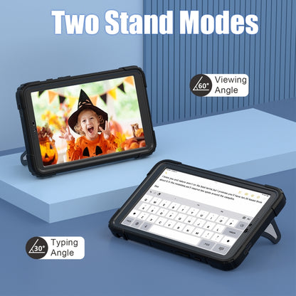 For Samsung Galaxy Tab A9 Spider Silicone Hybrid PC Shockproof Tablet Case(Black) by bashfashion